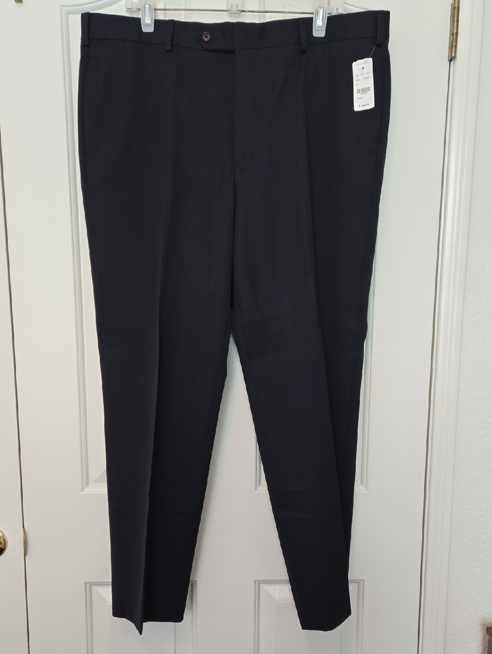 Brooks Brothers Madison Fit Wool Dress Pants Black W40 L30 NWT Classic Trousers